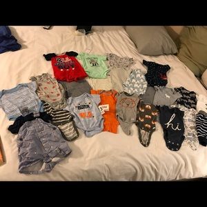 24 piece 0-3 months and 3 months baby boy clothes